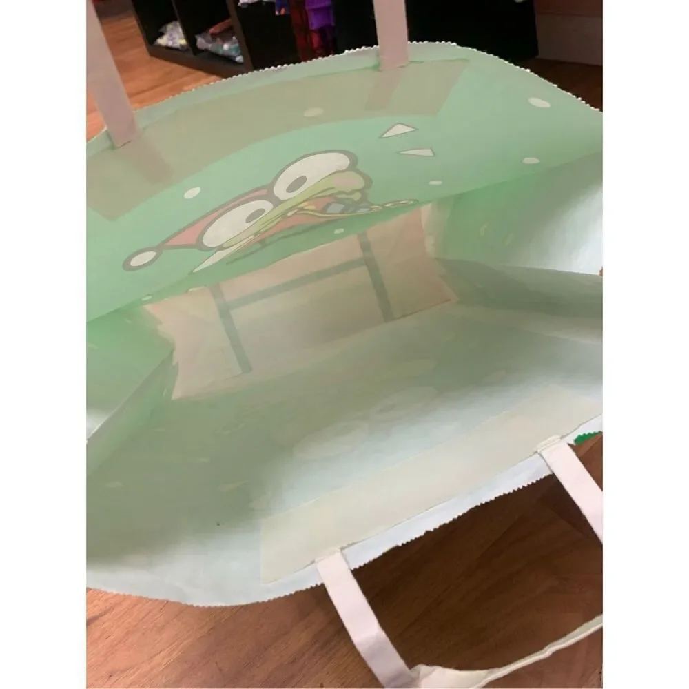 Vintage 1991 Sanrio Holiday Frog Seasons Greetings Paper Bag Green
